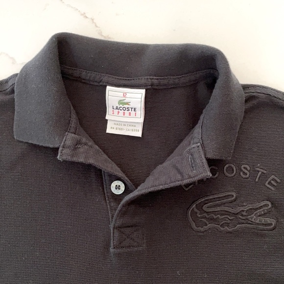 Boys Lacoste short sleeve polo size 12 worn 4-5 x - Picture 2 of 2